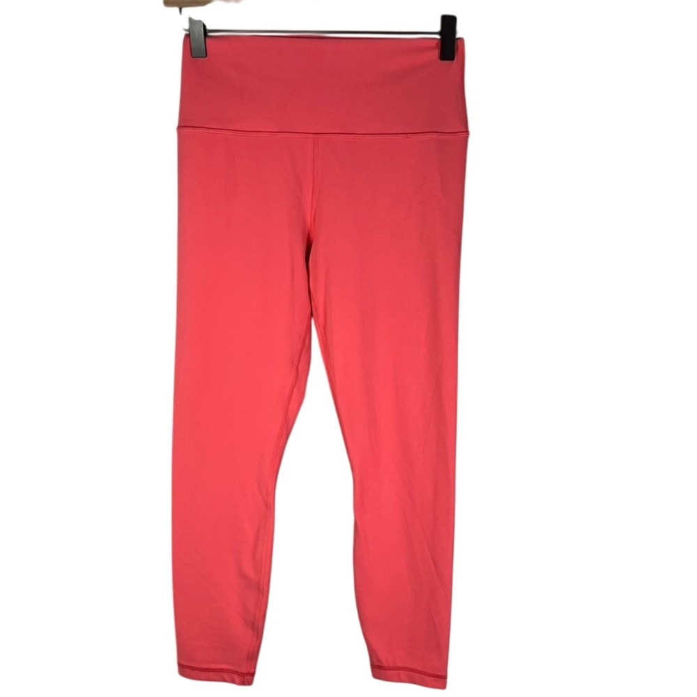 Athleta Transcend 7/8 Tight Legging Coral Pink Women's Size M Activewear